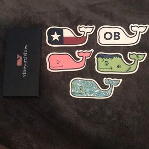 Vineyard vines whale stickers!